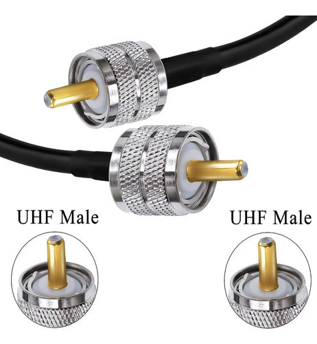 TUOLNK Cable Extension UHF Male to UHF Male 5m 2