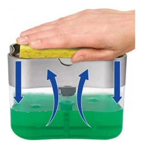 TODOSILICONA 2-in-1 Detergent Dispenser with Sponge Holder 2