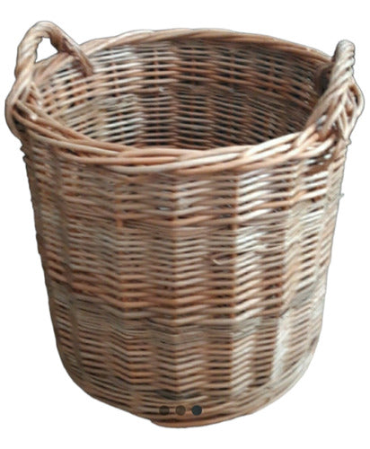 Wicker Firewood Basket 30 X 30 cm 0