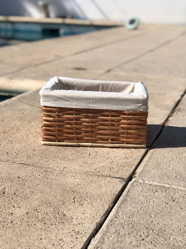 Decoteff Wicker Basket, 30 X 20 X 15 - X1 Unit With Cover 2