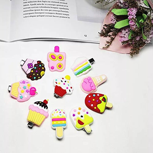 Fancy House Kawaii Cute Hair Clips for Girls - Blister of 10 2