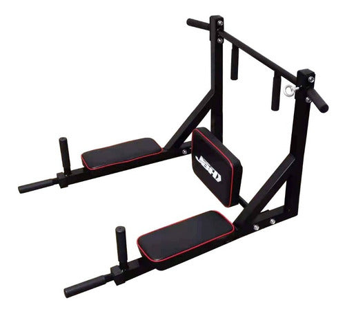 JBH Multifunctional Removable Pull-Up and Dip Bar 0