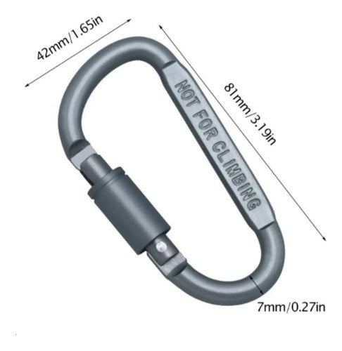 Outdoor Aluminum Safety Screw Carabiner 1