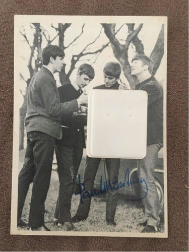 Lote N° 5-  Son 5 Tarjetas Los Beatles  Firma Impresa 1964 0