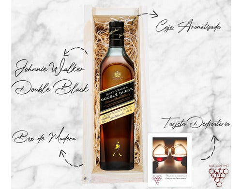 Personalized Engraved Johnnie Walker Double Black Wood Box 1