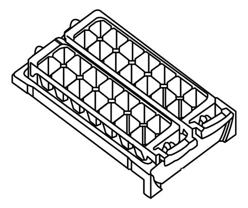 Forma De Gelo Para Geladeira Panasonic Nr-bt50 0