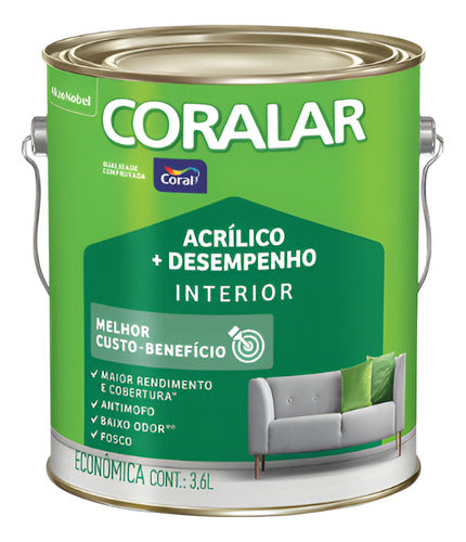 Coralar Acrilico Mais Desempenho Branco 3,6l 0