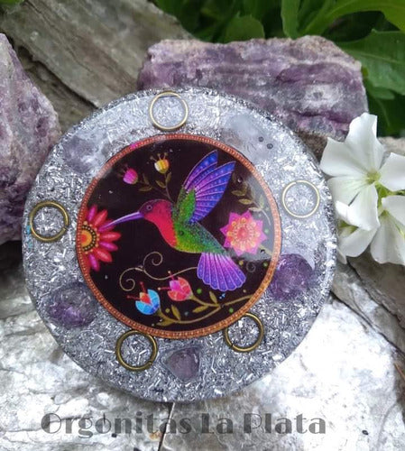 Orgonite Bioenergizer Hummingbird With Amethyst 0