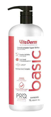 Vita Derm Pro Basic Condicionador Super Brilho 1 Litro 0