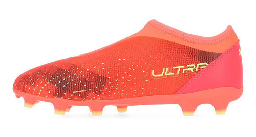 Puma Botines Ultra Match Ll Fg Y Ag En Coral Y Negro Infanti 7