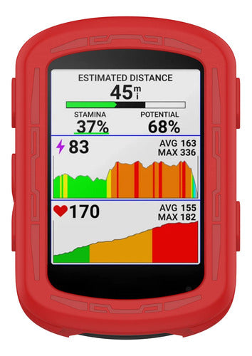 Funda De Silicona Para Gps Garmin Edge 540/840 (roja) 0