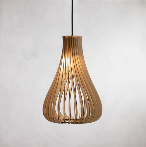 Pendant Ceiling Lamp Nordic Design Premium MDF Drop 0