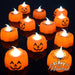 El Rey de la Navidad Set X6 Velitas Led Calabaza Deco Halloween Incluye Pilas 2