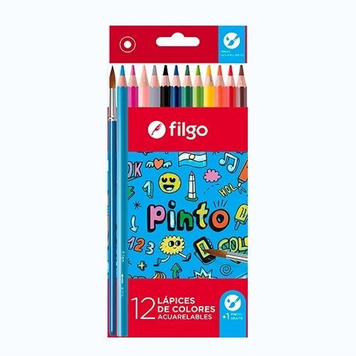 Filgo Pinto X12 Watercolor Pencils - Libreria Jr 0