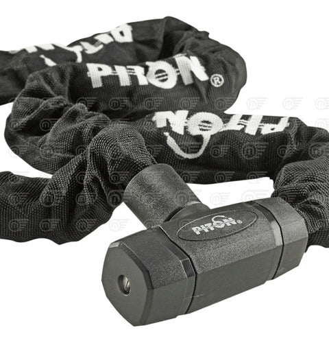 Piton 1.20m Eslabonada Security Chain for Motorcycles, Cars, and Bikes Anti-theft - Black 1
