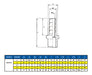 Espigão Macho Inox 316 Rosca De 1-1/4 Npt 3