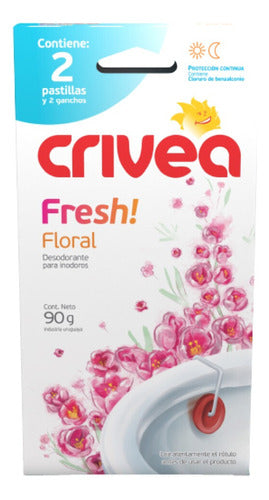 Crivea Fresh Floral Toilet Tablet X 2 0