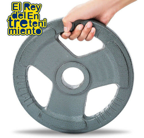 Discos Pesas Hierro Importados Pintados Los Mejores! El Rey 2