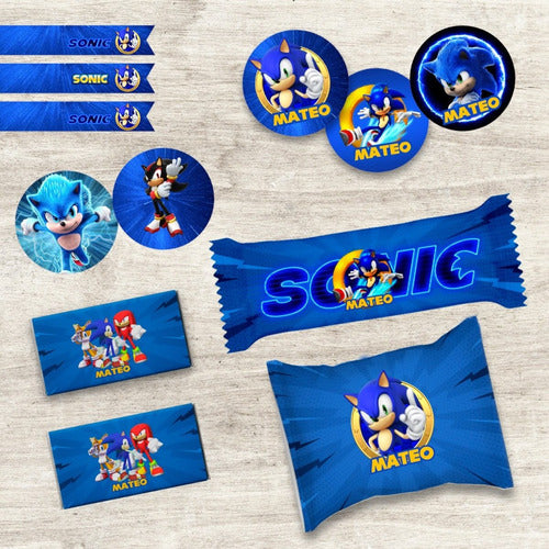 Kit Imprimible Sonic Personalizado 4