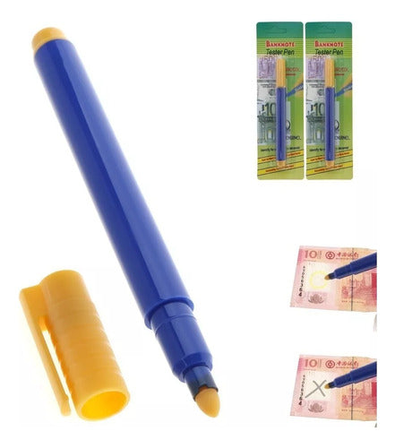 Set of 3 Counterfeit Money Detector Markers for Euro Dollar Peso 1