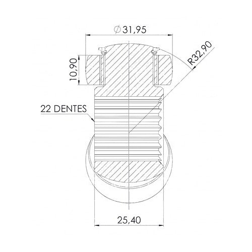 Triceta Peugeot 207 1.4 22e 32.00mm 0