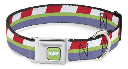 Buckle-Down Dog Collar with Seatbelt Buckle - Toy Story Buzz Lightyear 0