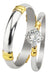 Joyería Belmar Cardinal Points Silver and Gold Ring with Solitaire Ring 0