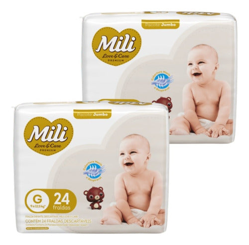 Mili Love & Care Premium Diapers (2 Pack) 0