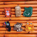 Goodies.Baires Finger Puppets, Jungle Animals x6 Embroidered 1