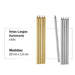 Iluminarte Long Gold/Silver Candles X 10 5