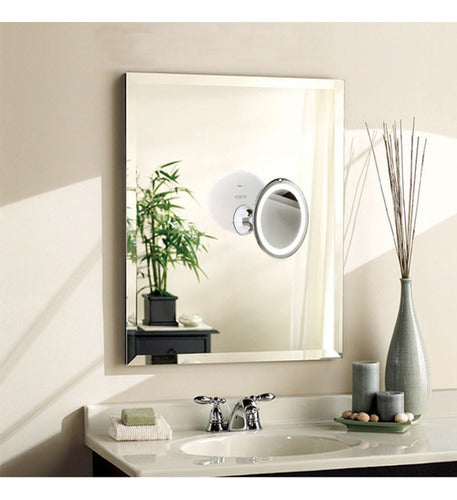 RUIMIO 7x Magnification Adjustable Lighted 360 Cosmetic Mirror 5