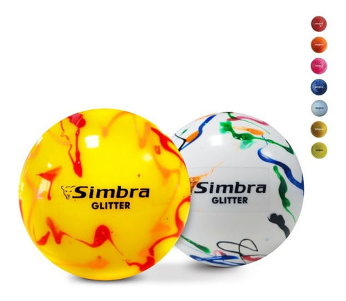 Simbra Glitter Field Hockey Ball - Shiny Colors Training Ball 3