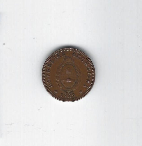 M436 Argentina Coin 2 Centavos 1939 Cj# 174 Impeccable 2