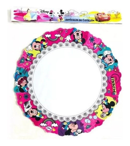 Disney Pack12 Blondas Decoración Posa Torta Minnie Cotillón 0