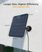 Reolink Solar Panel Power Supply for Argus 2/Argus Pro Security Camera 3