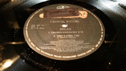 Crystal Waters Relax Vinilo Maxi Muy Buen Estado Usa 1995 1