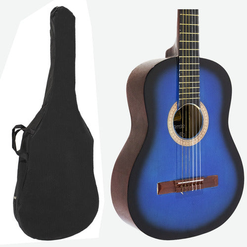 RAMALLO Classic Blue Study Guitar 4/4 with Case 0