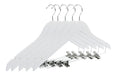 Perchas Madera Con Broche X 5 Unidades Color Blanco. 0