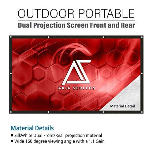 Akia Screens Dual Projector Screen Front-Rear 3m / Angle 160* 2