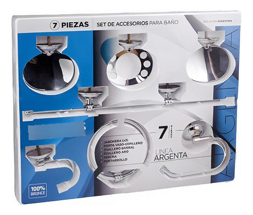 Set De Baño Argenta 7 Pzs Majos 0