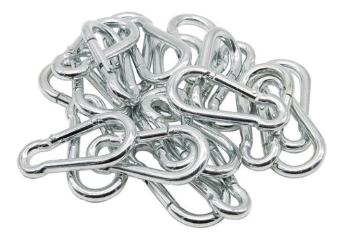 Printemps Carabiner Keychain Type Pear Galvanized 6 X 60 Mm X 10 U 2