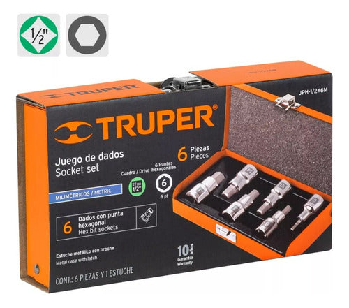 Truper Hexagonal Metric Socket Set with 6 Pieces 1