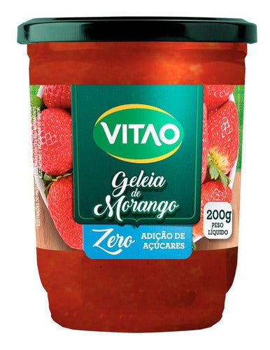 Kit 3 Geleia De Morango Zero 200g - Vitão 0