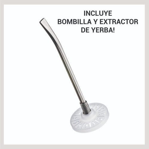 Mate Terso Classic C/Bulb And Extractor By Mugme - Mate Termico Classic C/bombilla Y Extractor By Mugme