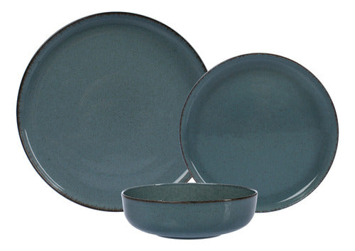 Mix & Match Set 12 Pieces Dinnerware Plate Shallow Dessert Deep Edge Aging 6