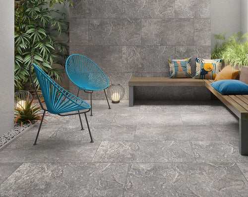 Loysa Porcelanato Gres Revestimiento Magma Gris 60x120 Rectificado 1