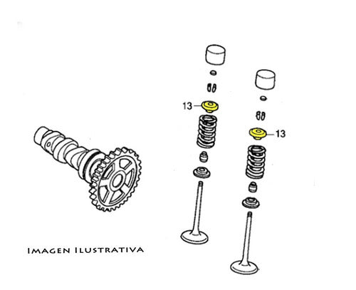 2 Platillo Superior Valvula Admision Y Escape Crf 250r 250x 2004 - 2006 2