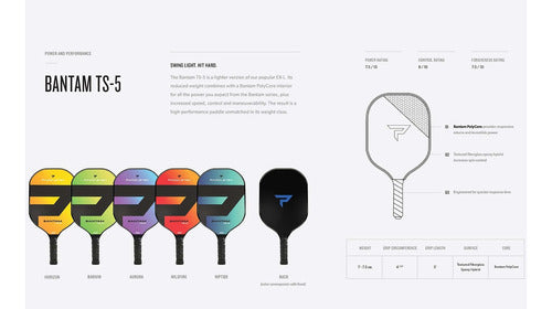 Paddletek Bantam Ts-5 Pickleball Paddle -chf8 3