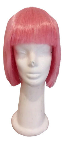 Peluca Rosa Fibra Semi Opaca By La Parti Wig! 0