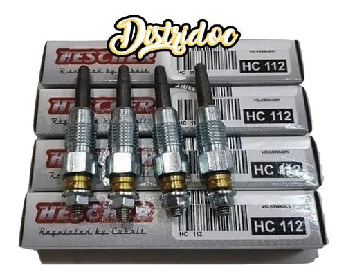 Kit X4 Bujias Precalentadores Vw Polo Gol Bora Golf 1.9 Die 1